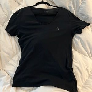 MENS ALL SAINTS SCOOP NECK SHIRT [S]